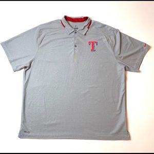 Texas Rangers Dri-Fit Polo 2XL Men’s Shirt Gray